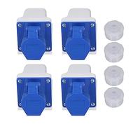 Adfaga 4 jeux de prises industrielles, connecteur d'alimentation à 3 broches, montage en Surface, étanche IP44, 220 à 250V, 16a