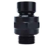 Adfaga Adaptateur de douche supérieur G1/2, support de pomme de douche à angle réglable avec construction en cuivre et acier inoxydable pour accessoires de douche de salle de bain,
