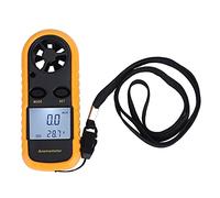 Adfaga Anémomètre numérique portatif, compteur de vitesse du vent, haute précision, mini écran LCD portable, testeur de température de vitesse du vent avec rétro-éclairage pour les