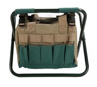 Adfaga Chaise de Tabouret Pliable Robuste, siège de Jardinage Multifonctionnel avec Sac de Rangement pour Les jardiniers en Plein air, Les Amateurs de Plantation, Outil Durable por (Verte)
