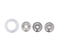 Adfaga Ensemble d'embouts de buse de pulvérisation de Texture Professionnelle, Buses d'orifice en Alliage d'aluminium de 3/16 1/4 5/16 Pouces avec Collier fileté pour trémie de tex