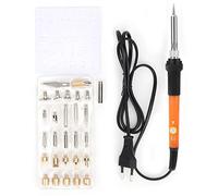 Adfaga Ensemble d'outils de peinture au fer électrique à température réglable avec 27 pointes de fer Kit de fer à souder électrique professionnel pour les travaux manuels et les am (Prise UE 220V)