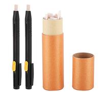Adfaga Lot de 2 porte-stylos marqueurs en tissu avec 20 recharges de cire, longueur réglable, conception ergonomique pour le marquage du tissu en cuir, lignes claires et uniformes,