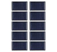 Adfaga Météo petite cellule solaire polycristalline 0.15W 5V 300mA, 10 pièces, Module de panneau solaire à monter soi-même pour les projets scientifiques, petites Batteries légères