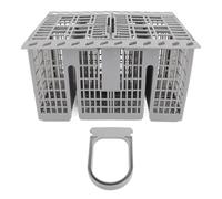 Adfaga Panier à couverts pour lave-vaisselle ABS 8 compartiments 2 couvercles panier à couverts universel pour lave-vaisselle ItaIdos 99673 8729 C00257140 C00386607 21 x 16 x 12 cm