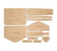 Adfaga Sac à bandoulière Modèle Acrylique Modèle Haute Résistance Transparent DIY Sac en Cuir Craft Kit pour Sac à Dos Fait Main Sac à Bandoulière Faisant 11 Modèles Découpés avec