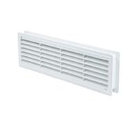 ADGO, Grille D'aération Pour Porte, Grille D'aération Pour Porte de WC, Maison et Cuisine, Salle de Bain Avec Grille de Protection, Idéale Pour Les Salles de Bain - 11,5x43cm, Blanc
