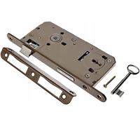 ADGO Jania Serrure à Mortaiser pour Porte à Clé 90/50 mm, Serrure Universelle avec un Levier pour Chaque Type de Porte, Mécanisme de Verrouillage Simple, Universelle (Gauche ou Droite), 1 pièce
