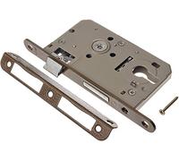 ADGO Jania Serrure à Mortaiser pour Porte avec Cylindre 60/50 mm, Serrure Universelle avec un Levier pour Chaque Type de Porte, Mécanisme de Verrouillage Simple, Droite ou Gauche, 1 pièce
