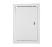 ADGO - Trappe de Visite 25 x 30, Porte de Visite, Trappe de Service pour Inspection et Recouvrement, en plastique, Montage Horizontal et Vertical - Blanc, avec cadre