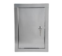 ADGO - Trappe de Visite 40x60, Porte de Visite, Trappe de Service pour Inspection et Recouvrement, Métal, Montage Horizontal et Vertical - Acier inoxydable, avec serrure