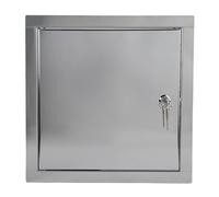 ADGO - Trappe de Visite 50x50, Porte de Visite, Trappe de Service pour Inspection et Recouvrement, Métal, Montage Horizontal et Vertical - Acier inoxydable, avec serrure