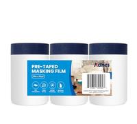 ADHES 3 Roll Film De Masquage Bleu Masker Avec Ruban De Masquage Peinture,