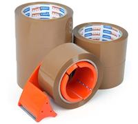 ADHES 6 X Rouleau Ruban Adhésif D'Emballage Brun, 48MM X 50M Ruban