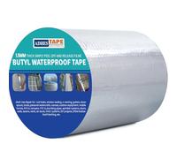 ADHES Adhésif En Aluminium Butyle Étanche, Caoutchouc Puissant 150MM X 5M, | épaisseur De 1,5 MM, Idéal Pour Les Pertes De Toit, Les Fissures Superficielles