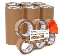 ADHES Brown Ruban D'Emballage Avec Distributeur 2.6Mil 48MM X 50M