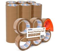 ADHES Brown Ruban D'Emballage Avec Distributeur 2.6Mil 48MM X 50M