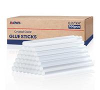 ADHES Lot de 100 mini bâtons de colle chaude 0.27 in (7 mm) x 4 in (100 mm) | Hi-Temp Transparent Clair