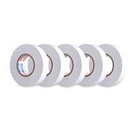 ADHES Lot de 5 Rouleaux De Ruban Adhésif Isolant électrique Blanc 19 mm x 20 m
