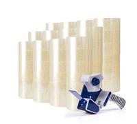 ADHES Rouleaux De Ruban adhésif d'emballage Transparent Pour l'emballage, en mouvement, l'emballage, d'étanchéité,B168,Lot De 72,48mm x 55m, 2.7mil