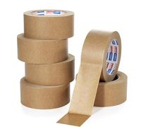ADHES Ruban adhésif d'emballage en eco papier kraft bande de colis pour boîte carton demenagement,50mm x 40m,brun