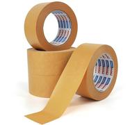 ADHES Ruban AdhéSif D'Emballage, Marron Peut êTre En Papier Kraft Bande De Colis Pour BoîTe Carton, 50Mm X 40M 4 Rouleaux De Ruban AdhéSif Brun Transport Recyclable Demenagement
