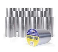 ADHES Ruban Butyle Ruban Étanche En Butyle, Butyle En Aluminium Bande | D'ÉtanchéIté, Ruban AdhéSif Aluminium Haute Temperature, Ruban De RéParation Pour FaçAdes, Toiture, 150MM x 5m,12Rouleaus
