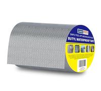 ADHES Ruban Butyle Ruban éTanche En Butyle, Butyle En Aluminium Bande D'éTanchéIté, Ruban AdhéSif Aluminium Haute Temperature, Ruban De RéParation Pour FaçAdes, Toiture, Toit, Toit Plat, 150mm x 5m