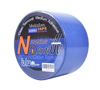 ADHES Ruban De Masquage De Peinture Bleu Ruban Adhésif Pour Décoration, | Peinture,Intérieur et Extérieur, Résistant Aux UV, 36MM x 45m,Lot de 3 rouleaux