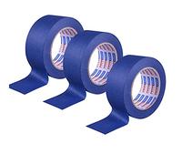 ADHES Ruban De Masquage De Peinture Bleu Ruban Adhésif Pour Décoration, | Peinture,Intérieur et Extérieur, Résistant Aux UV, 48MM x 55m,Lot de 3 rouleaux
