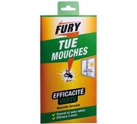Fury - Pièges adhésifs Mouches - Efficace 4 Mois - Discret et Facile à décoller - sans Traces - sans Odeur - 4 adhésifs - Fabrication Française