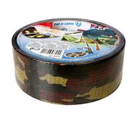 SHOP-STORY Adhésif Américain Toilé GEKO 50mm x 25M Camo Jungle - Ruban Tissu Résistant à l’Eau pour Applications Multiples