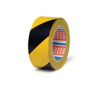 Ruban d'avertissement jaune / noir 33mx50mm - Tesa 4169 par 6