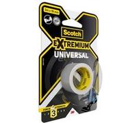 Scotch Ruban adhésif Extremium universel gris 19 mm x 3 m – Lot de 10