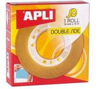 Adhésif Double Face Transparent 15Mmx10M Apli 11505 G