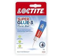 Adhésif instantané en gel LOCTITE Super Glue-3 Pure Gel 2 g Blanc (gel), transparent une fois sec G