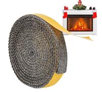 Adhésif pour joint de poêle, joints en fibre de verre | Remplacement de poêle à bois - Ruban d'étanchéité en verre pour fenêtres pour poêles pour cheminées, poêles à charbon à bois