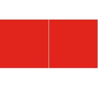 Adhésif Rouge Uni, Feuille adhésive, Feuille de meubles, Feuille décorative, auto-adhésif, 45cm x 1,5m, 95µm (Stärke: 0,095 mm), Venilia 53412 (Lot de 2)