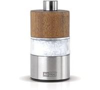 Adhoc ad hoc moulin à sel et poivre, modèle? david, acier inox acacia, broyeur en céramique, 6,2 cm, mp32 Inox G