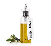 AdHoc AromaPour Bouteille d'huile et de vinaigre en verre, 300 ml, distributeur filtré anti-goutte pour huile et vinaigre, passe au lave-vaisselle