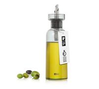 AdHoc AromaPour Huile et Vinaigre en Verre Gris, 300 ml - Distributeur filtré anti-goutte pour huile et vinaigre, passe au lave-vaisselle