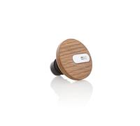 AdHoc Bouchon à Champagne en Bois CasQ, Ultra Plat, Garde Bulles, Étanche | Bouchon de Bouteille Universel pour Vin, Champagne, Prosecco et Spiritueux, Hermétique, Réutilisable, Bois de Chêne Raffiné