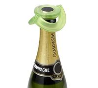 AdHoc Bouchon à Champagne Gusto, Ultra Plat, Garde Bulles, Étanche, Vert