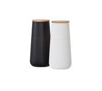 ADHOC Ensemble de moulins à sel et à poivre 2 pièces 12cm SCAPE Noir / Blanc blanc