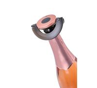 AdHoc FV54 Gusto Bouchon à champagne étanche en plastique et silicone Noir et rose