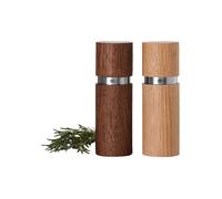 ADHOC Set de moulins à poivre et à sel TEXTURA 2 pièces 15 cm marron