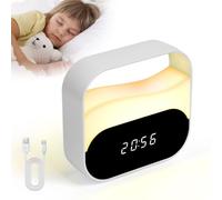 Adiwo Réveil Numérique,LED Horloge Digitale,Horloges Numériques Portable | Réveil Digital Réveil Matin, Réveil de Chevet, Luminosité Réglable pour Voyages, Chambre, Bureau
