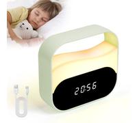 Adiwo Réveil Numérique,LED Horloge Digitale,Horloges Numériques Portable | Vert, Réveil Digital Réveil Matin, Réveil de Chevet, Luminosité Réglable pour Voyages, Chambre, Bureau