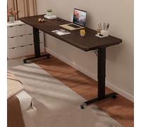 Adjuble C-S Table de lit roulante avec roulettes, hauteur réglable 180 x 60 cm, bureau pour la maison et le bureau, parfait pour les lits king size, solution d'accès polyvalente et pratique