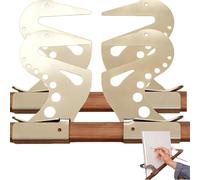 Adjustable Easel Hand Rest Support Bar, Artist Hand Support Bridge Metal Wrist Rest Stand with Self-Locking System, Adjustable Height & Angle for Painting, Drawing, Sketching